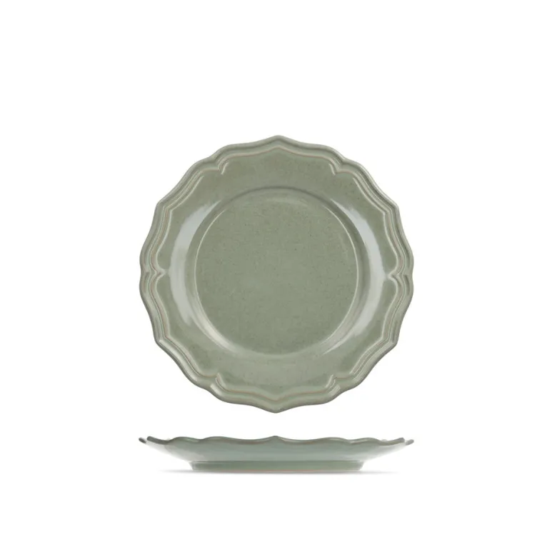 H&H Sinfonia Servizio Piatti In Stoneware - Set 18 Pz