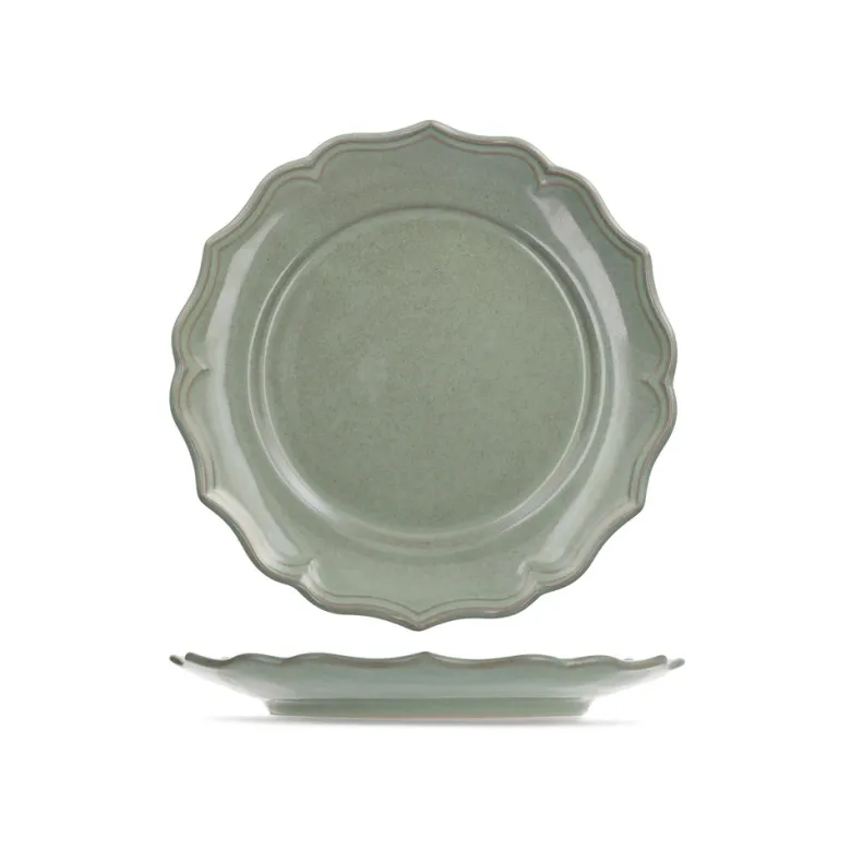 H&H Sinfonia Servizio Piatti In Stoneware - Set 18 Pz