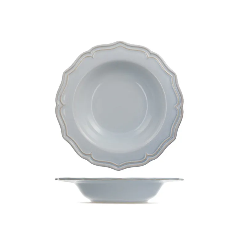 H&H Sinfonia Servizio Piatti In Stoneware - Set 18 Pz