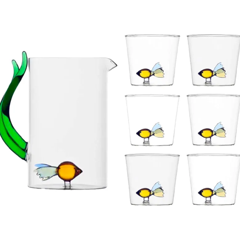 Ichendorf Animal Farm Set Brocca e Bicchieri - Set 7 Pz