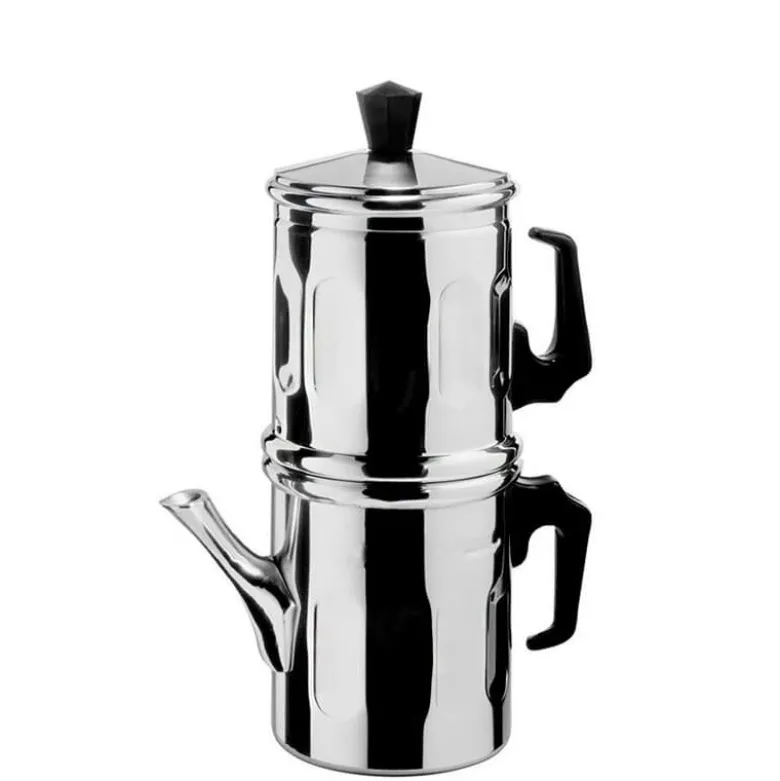 Ilsa Diamante Neapolitan Coffee Maker In Aluminum