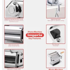Imperia IPasta La Classica Macchina per la Pasta In Acciaio