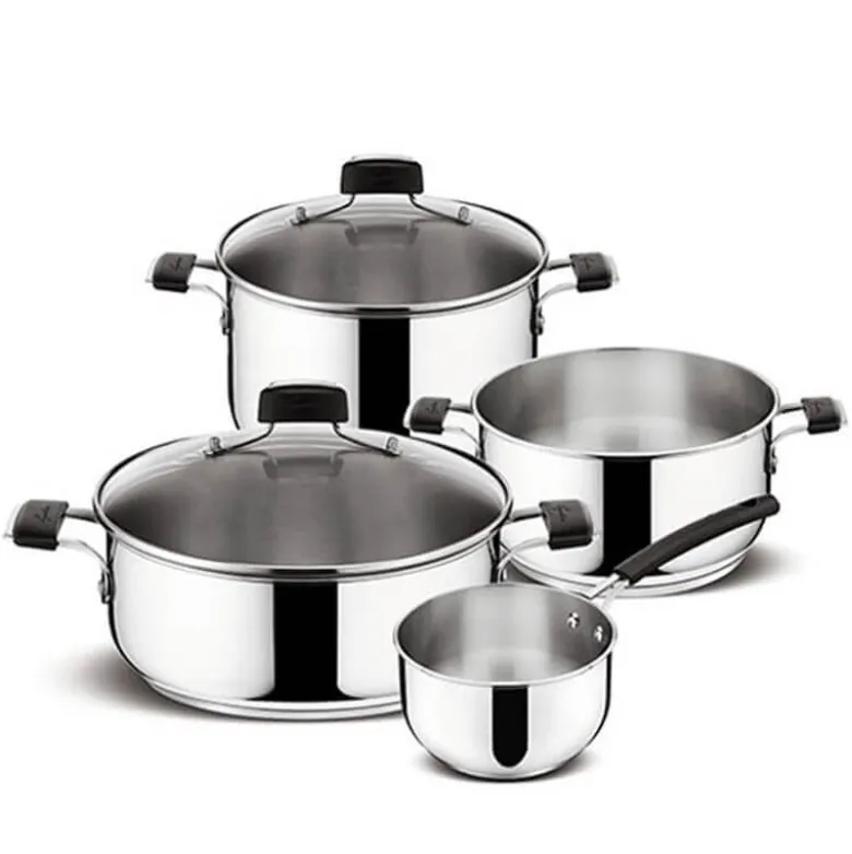 Lagostina Tempra Set Pentole In Acciaio Inox - Set 6 Pz