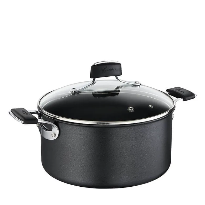 Lagostina Tempra Titanium Extreme Casseruola Alta Antiaderente In Alluminio Con Coperchio