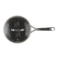 Le Creuset Acciaio Inox Padella Bassa Cuociuova Inserto Antiaderente In Acciaio Inox