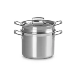 Le Creuset Acciaio Inox Pastaiola Casseruola Alta Con Scolapasta In Acciaio Inox 3-Ply