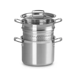 Le Creuset Acciaio Inox Pastaiola Casseruola Alta Con Scolapasta In Acciaio Inox 3-Ply
