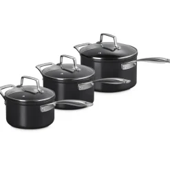 Le Creuset Essential Casseruola Con Manico Lungo Antiaderenti Con Rivestimento In Ceramica Set 3 Pz