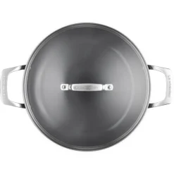 Le Creuset Essential Tegame Basso con Coperchio Antiaderente Con Rivestimento In Ceramica In Acciaio Inox