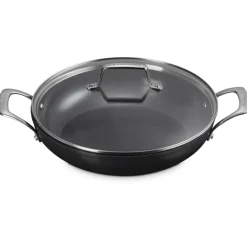 Le Creuset Essential Tegame Basso con Coperchio Antiaderente Con Rivestimento In Ceramica In Acciaio Inox