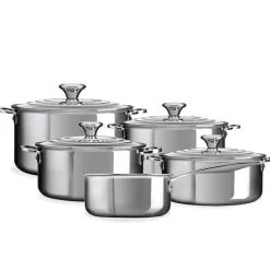 Le Creuset Evolution Set Casseruole Alte In Acciaio Inox - Set 5 Pz
