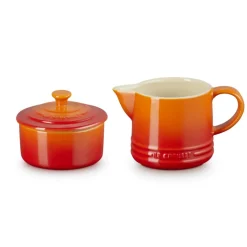 Le Creuset Evolution Set Latte & Zucchero Lattiera 30 cl con Barattolo Zucchero In Gres Vetrificato Set 2 Pz