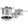 Le Creuset Inox Essential Set Pentole e Padelle In Acciaio Inox Set 4 Pz