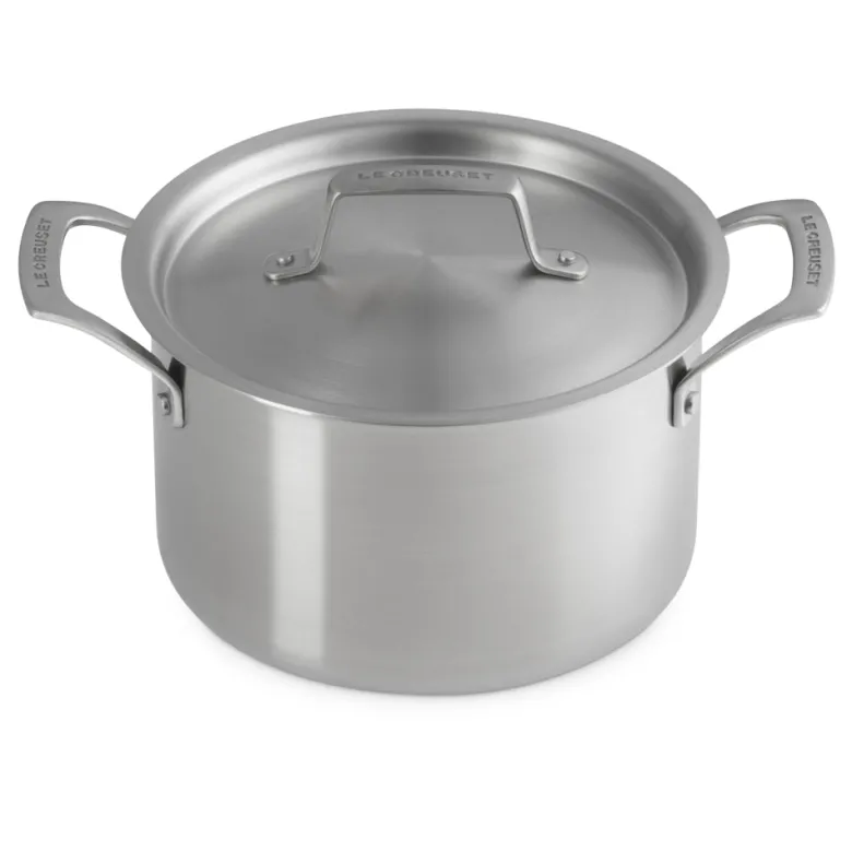 Le Creuset Inox Essential Set Pentole e Padelle In Acciaio Inox Set 4 Pz