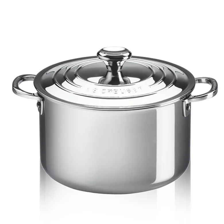 Le Creuset Inox Evolution Casseruola Alta In Acciaio Inox Con Coperchio