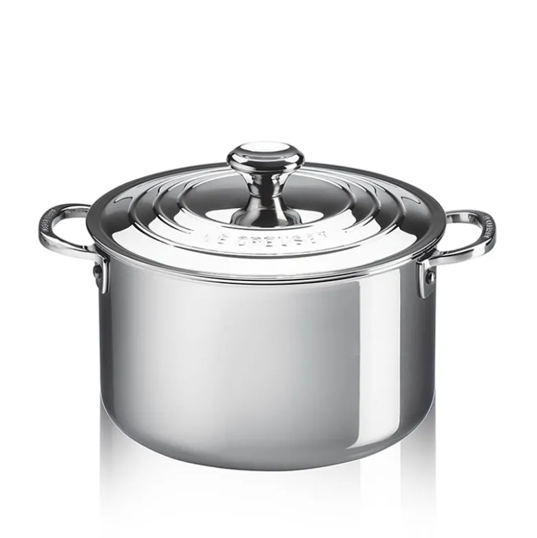 Le Creuset Inox Evolution Casseruola Alta In Acciaio Inox Con Coperchio