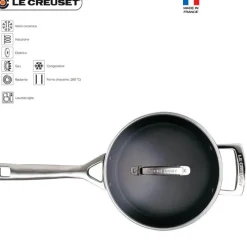 Le Creuset Les Forgées Casseruola Con Manico Antiaderente In Alluminio Con Manico e Coperchio