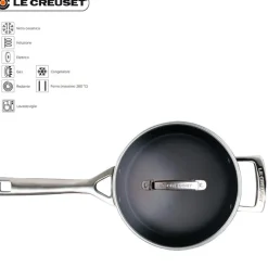 Le Creuset Les Forgées Casseruola Con Manico Antiaderente In Alluminio Con Manico e Coperchio
