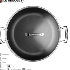 Le Creuset Les Forgées Tegame Basso Antiaderente In Alluminio Con Coperchio