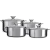 Le Creuset Set Casseruole Alte In Acciaio Inox - Set 4 Pz