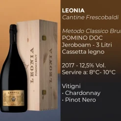 Leonia Brut Pomino DOC 2017 Jeroboam In Cassetta Legno Cantina Frescobaldi