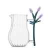 1.75 Litri - Ichendorf Botanica Fiore Blu Brocca In Vetro Borosilicato