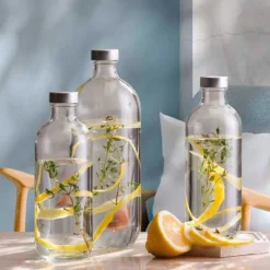 1.1 Litri - Pasabahce Iconic Bottiglia Acqua in Vetro - Set 6 Pezzi