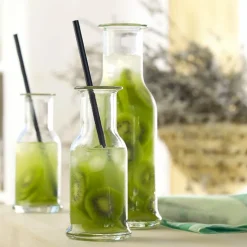 1 Litro - Stolzle Lausitz Purity Caraffa in Vetro - Set 6 Pezzi