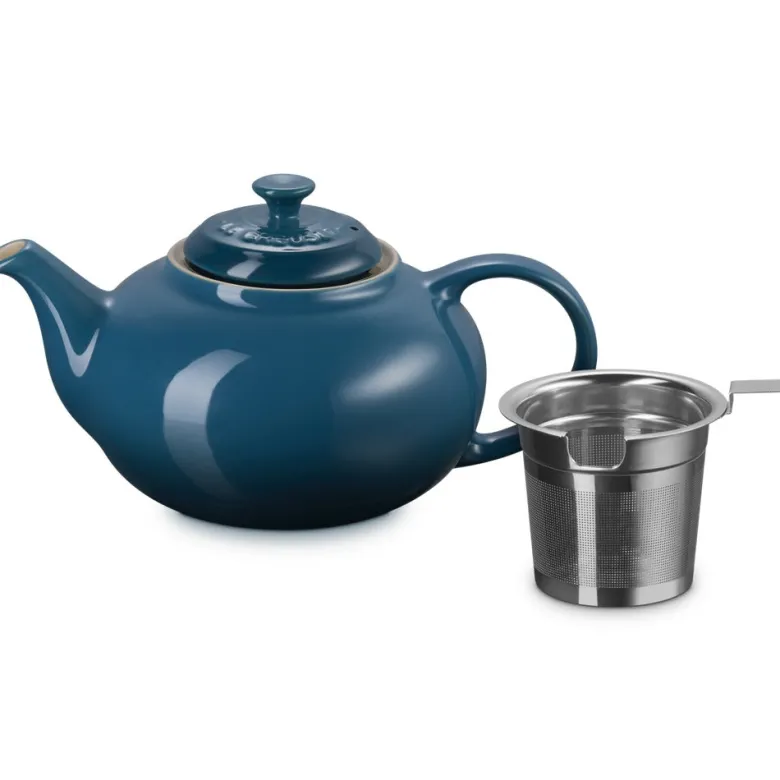 1.3 L - Le Creuset Classic Stoneware Teapot with Metal Infuser
