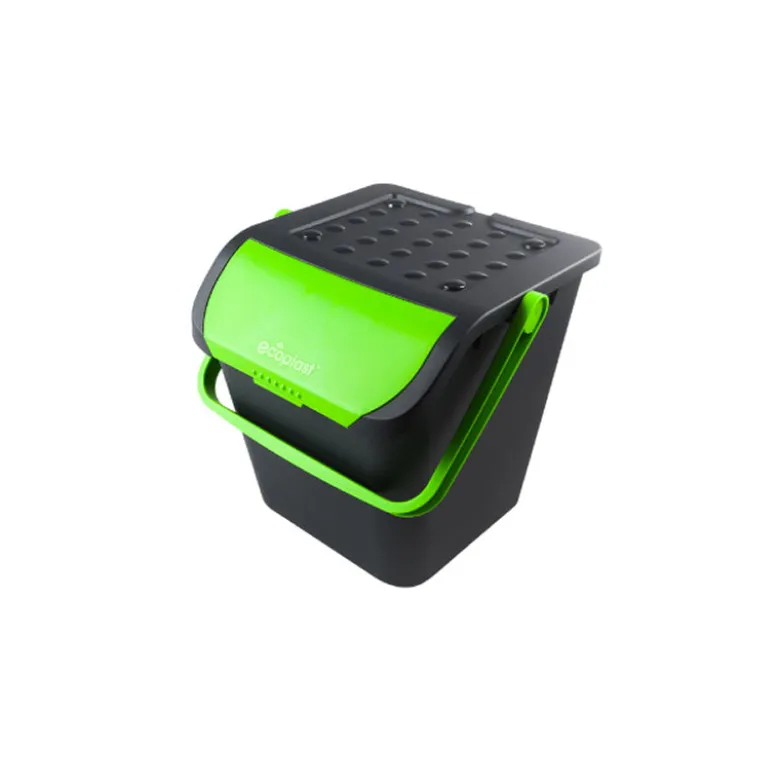 28 Lt - Ecoplast Ecologic Pattumiera Rettangolare In Plastica - Set 3 Pz