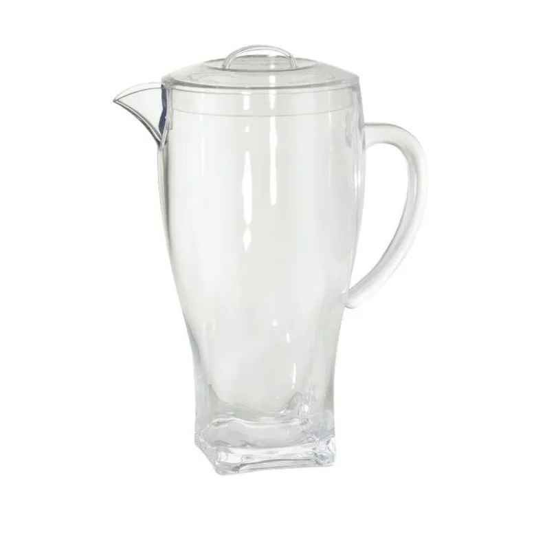 2.2 Lt - Ilsa Crystal Agata Caraffa In MS Con Coperchio