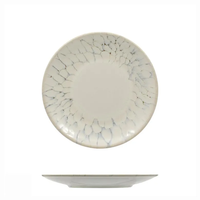 Mesa Ceramics Luz Piatto Piano Coupe Decorato In Gres porcellanato Set 6 Pz