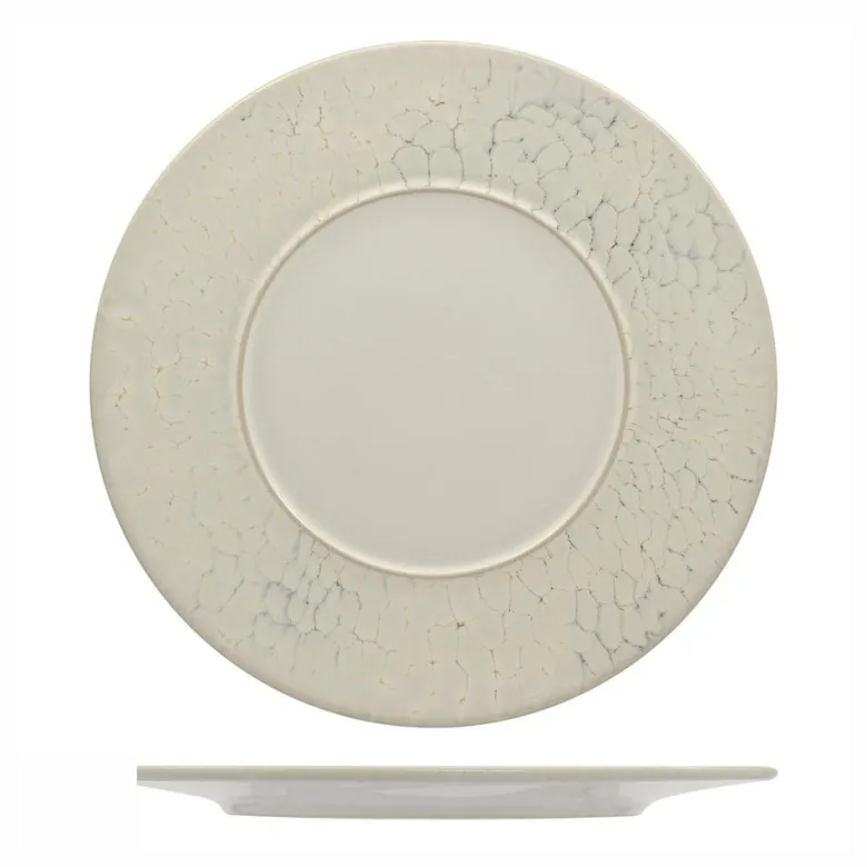 Mesa Ceramics Luz Piatto Piano Con Falda Decorato In Gres porcellanato Set 6 Pz