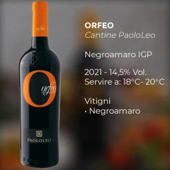 Orfeo Puglia IGT 2021 Cantina Paololeo
