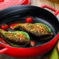 Paderno Casseruola Bassa Rotonda In Ghisa Smaltata
