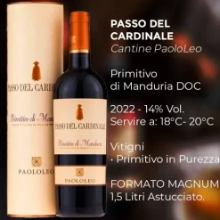 Passo Del Cardinale Primitivo Di Manduria DOC 2022 Cantina Paololeo