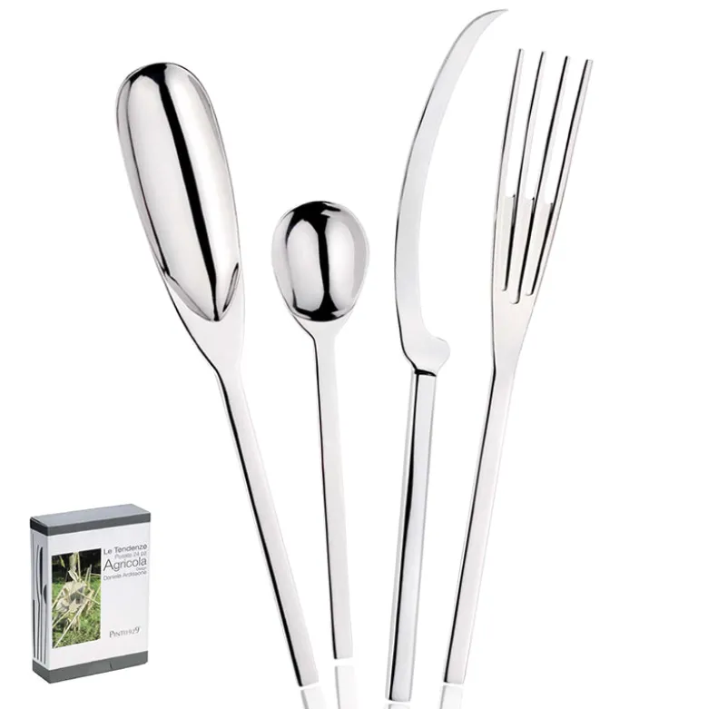 Pintinox Agricola Servizio Posate In Acciaio Inox - Set 24 Pz