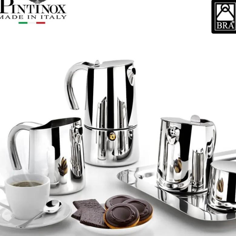 Pintinox Bella Stainless Steel Moka Coffee Maker