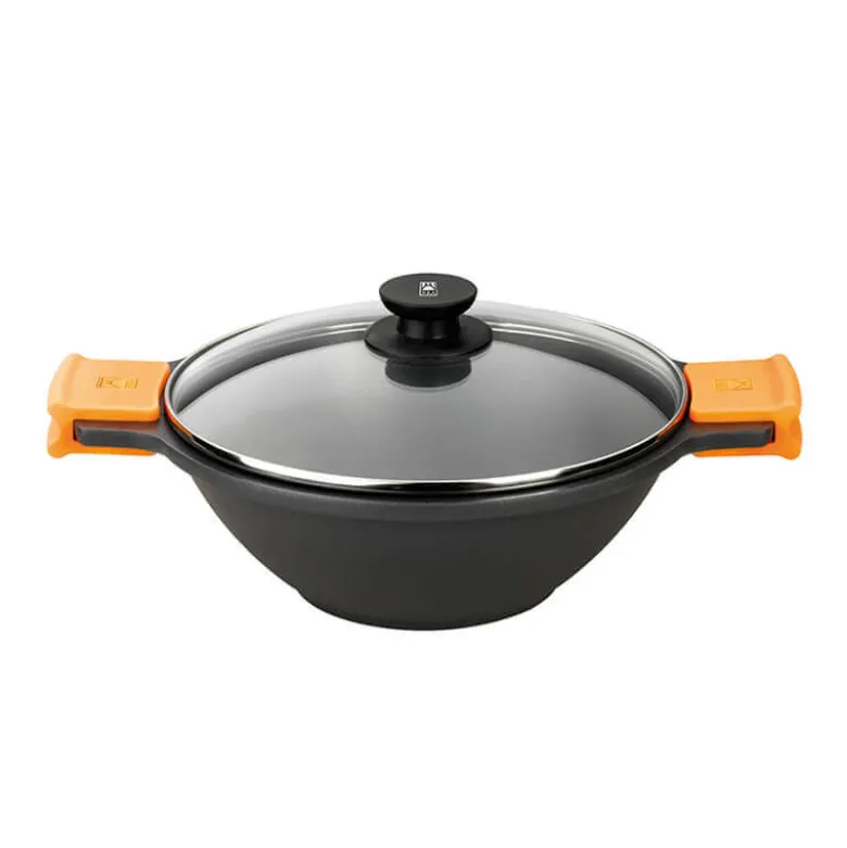 Pintinox Efficient Wok In Alluminio Con Coperchio