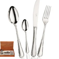 Pintinox Filet Servizio Posate In Acciaio Inox - Set 75 Pz