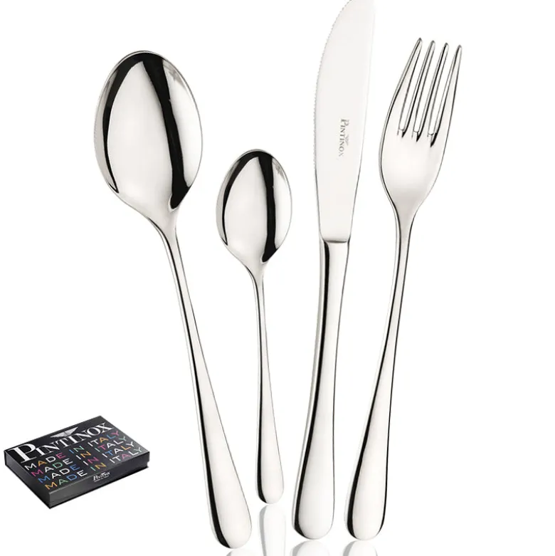 Pintinox Hotel Servizio Posate In Acciaio Inox - Set 49 Pz