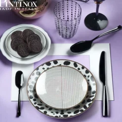 Pintinox Infinito Cucchiaio Brodo In Acciaio Inox Forgiato - Set 12 Pz