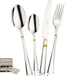 Pintinox Leonardo Servizio Posate In Acciaio Inox - Set 75 Pz
