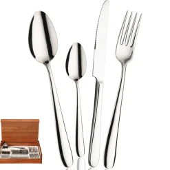 Pintinox Maitre Servizio Posate In Acciaio Inox - Set 24 Pz