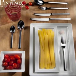 Pintinox Millenium Servizio Posate In Acciaio Inox - Set 24 Pz