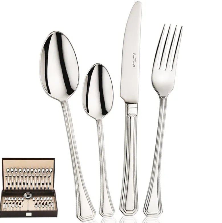 Pintinox Octavia Servizio Posate In Acciaio Inox - Set 49 Pz