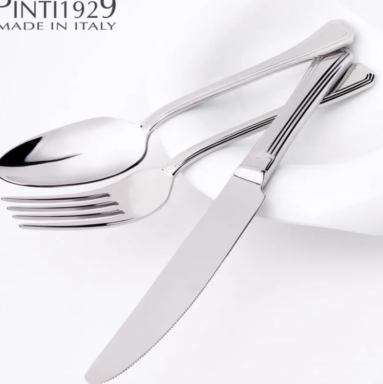 Pintinox Octavia Servizio Posate In Acciaio Inox - Set 126 Pz