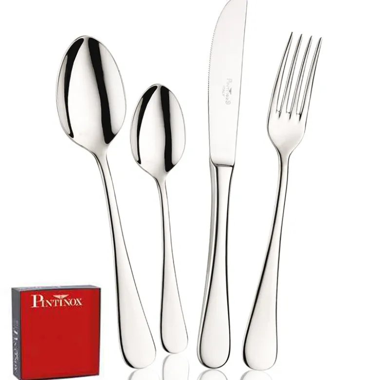 Pintinox Pitagora Servizio Posate In Acciaio Inox - Set 24 Pz