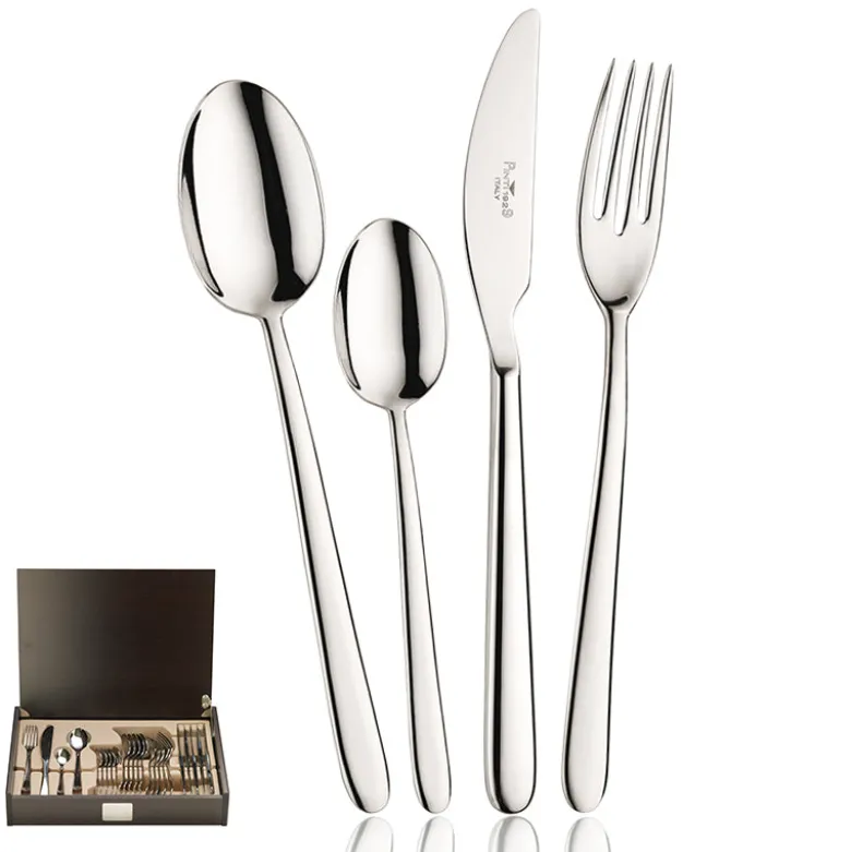 Pintinox Privilege Servizio Posate In Acciaio Inox - Set 24 Pz