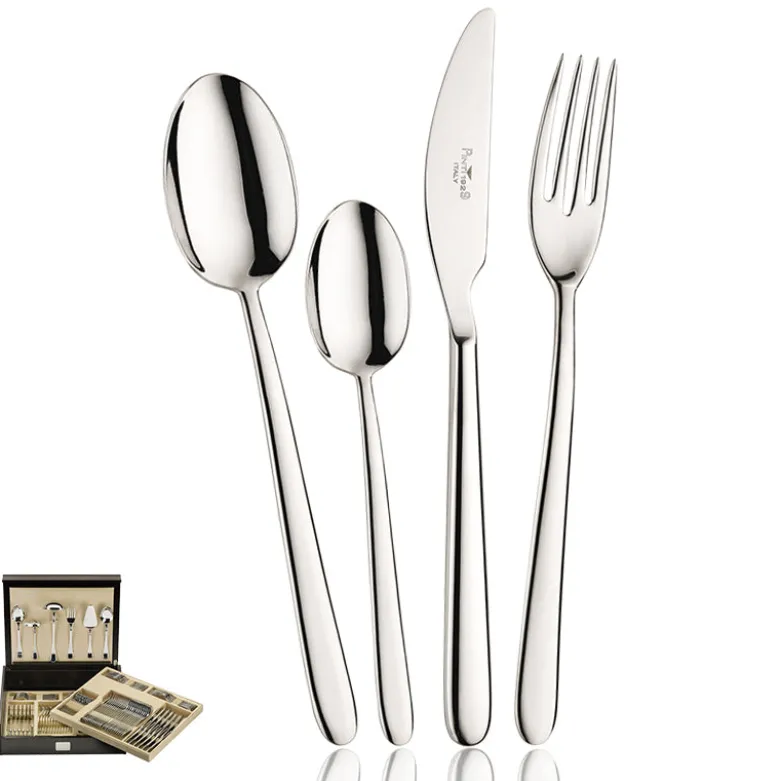 Pintinox Privilege Servizio Posate In Acciaio Inox - Set 126 Pz